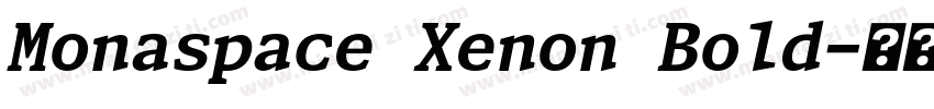 Monaspace Xenon Bold字体转换